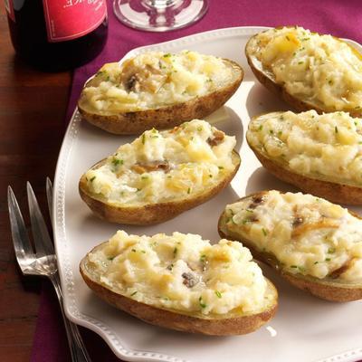 sherried mushroom baked potatoes