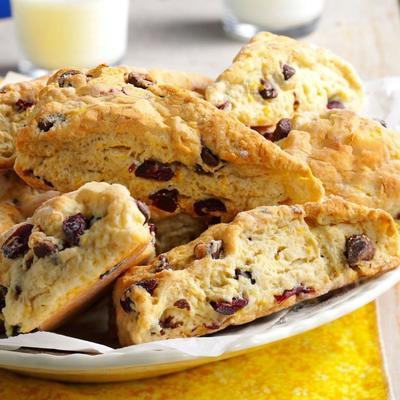 chocolade cranberry scones