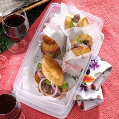 rosse buurtsandwiches - rundvlees