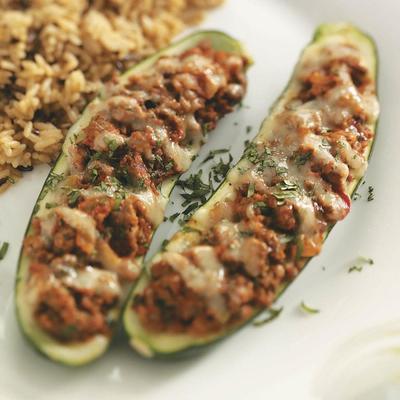 Mexicaanse courgette boten