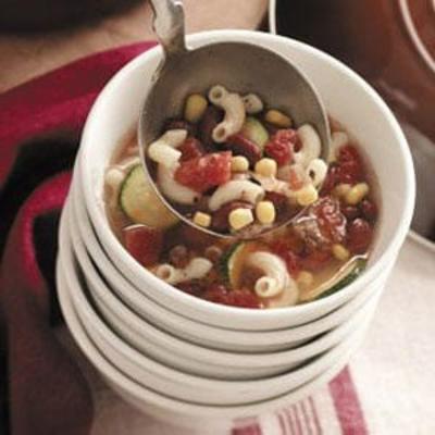 snelle hamburger-minestrone