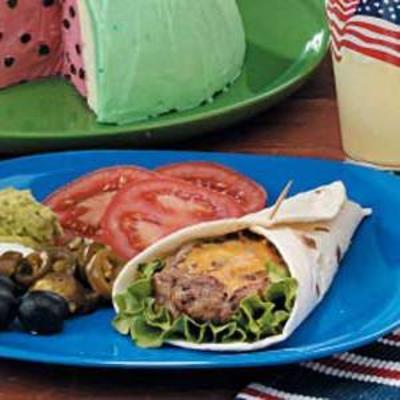 tortilla hamburgers