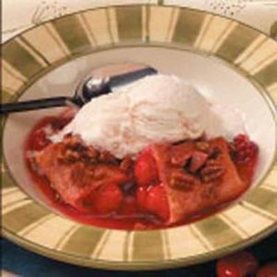 saucy cherry enchiladas