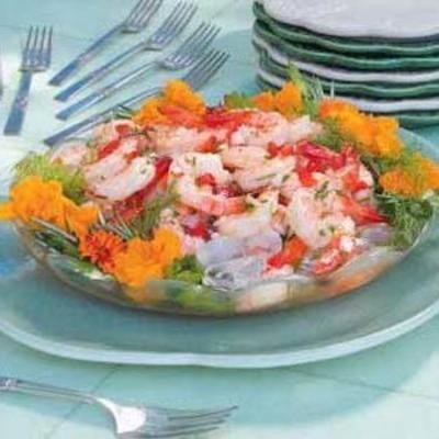 Herbed garnalen voorgerecht Herbed garnalen voorgerecht