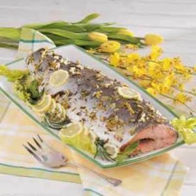 gebakken hele zalm