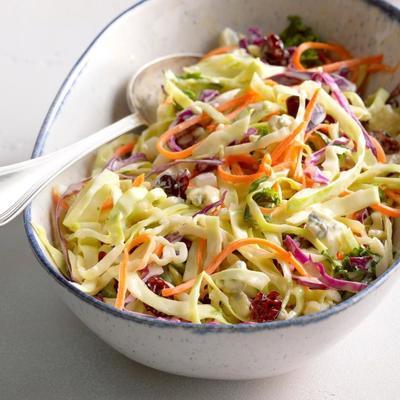 knapperige vakantie slaw w / romige appel cider dressing