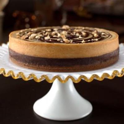 chocolade pindakaas cheesecake