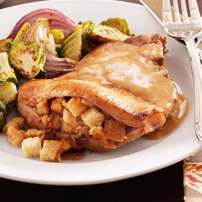 gewoon gevulde karbonades en jus