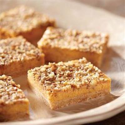 pompoen cheesecake bars