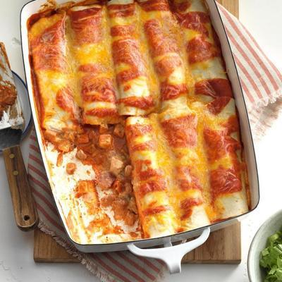 makkelijke kip enchiladas