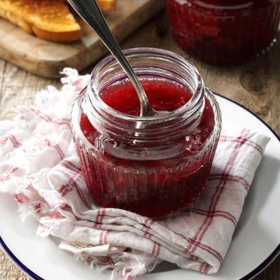 cranberry frambozen honing jam