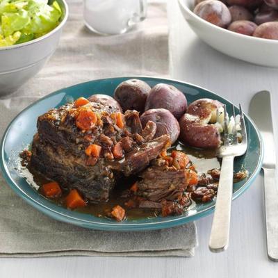 chow bella korte ribben met aardappelpuree