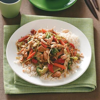 pinda kip roerbakken