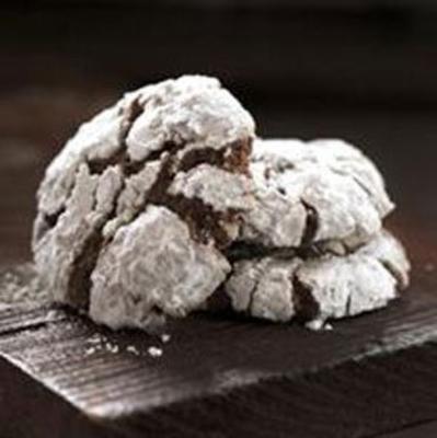 chocolade crackled cookies