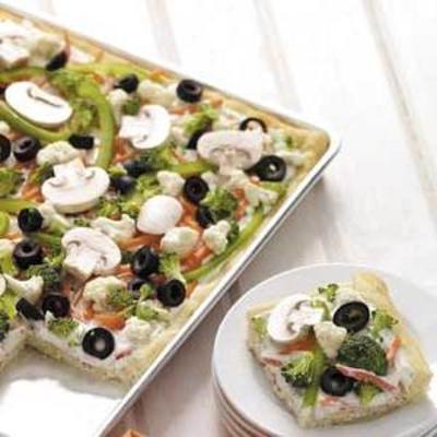 make-over plantaardige pizza