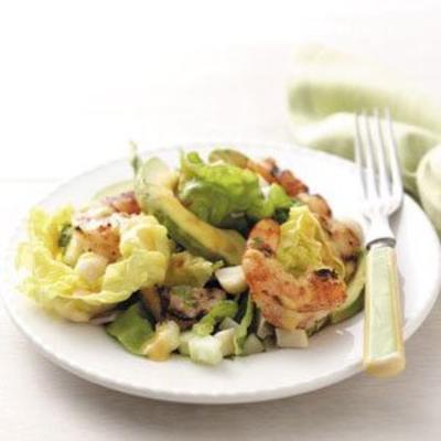 tropische garnalen en sint-jakobsschelpen