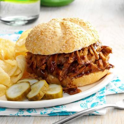 bbq sandwiches met varkensvlees