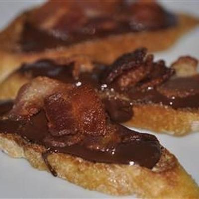 bacon-chocolade bruschetta