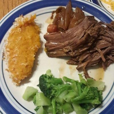 slow cooker au jus pot gebraden