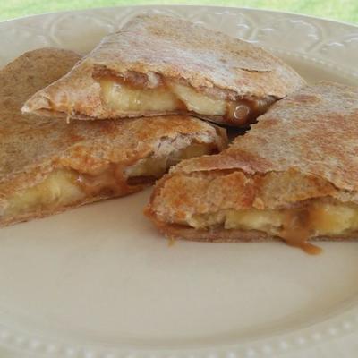 pindakaas banaan quesadilla