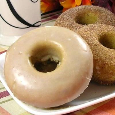 geglazuurde pompoen donuts