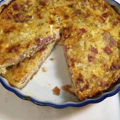 lage koolhydraat- en glutenvrije quiche-lotharing