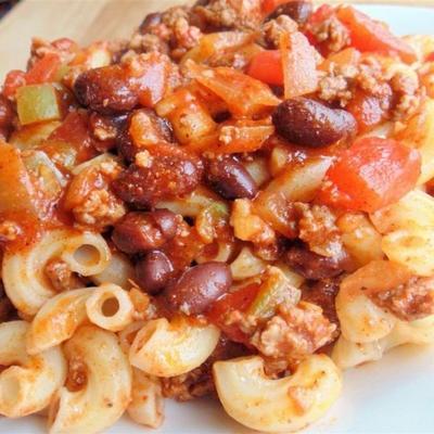 gemakkelijke chili cavatappi