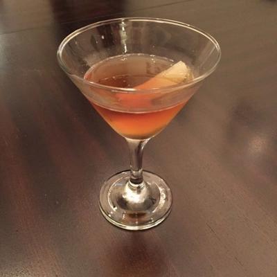 Pear Manhattan cocktail