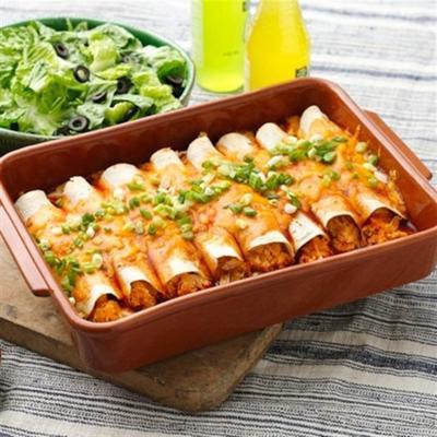 gemakkelijk romige kip enchiladas