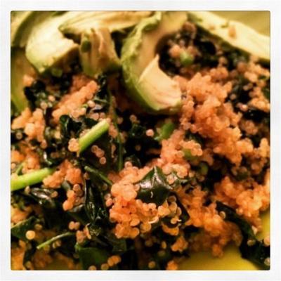 knoflook boerenkool quinoa