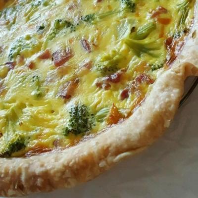 makkelijke broccoli en hamquiche