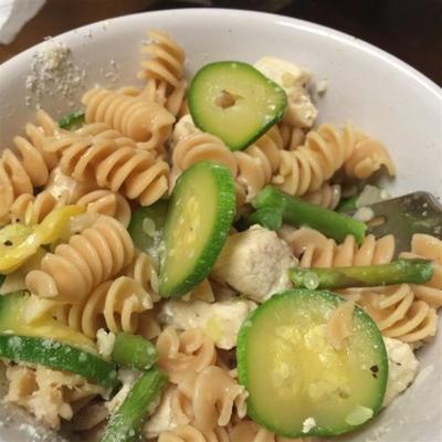 vegetarische kip pasta