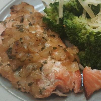 bbq zalm in botersaus