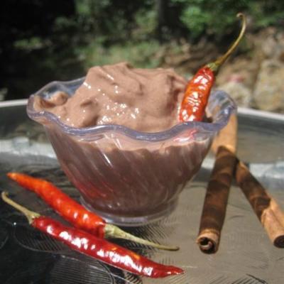 Mexicaanse chocolade bevroren yoghurt