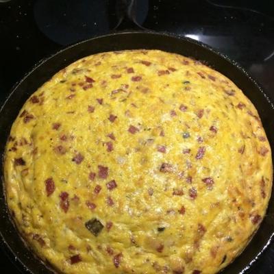 rosbief en cheddar frittata