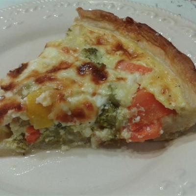 gezonde vegetarische quiche