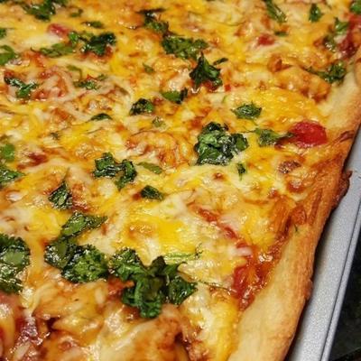 snel en eenvoudig bbq pizza