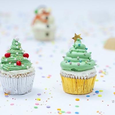 kerstboom cupcakes