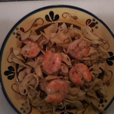 garnalen scampi met champignons