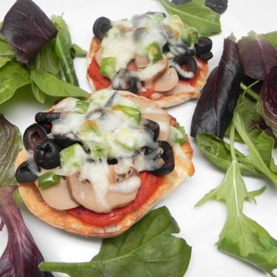 mini-veganistische pizza's