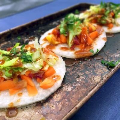 koolhydraatarme jicama tostadas