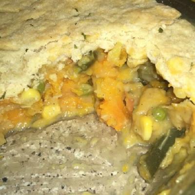 veganistische veggie pot pie