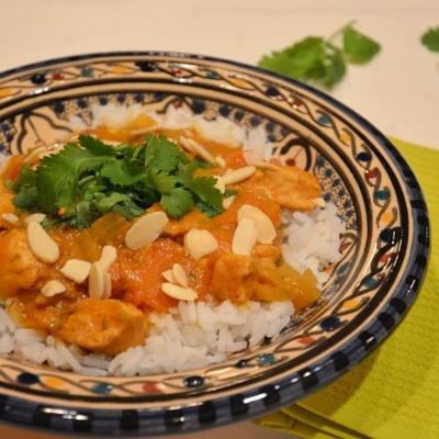 slowcooker kipcurry met kokosmelk