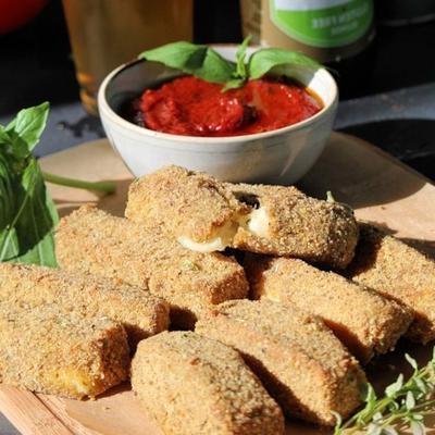 glutenvrije mozzarella-sticks