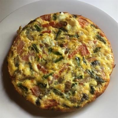 frittata alle erbette (gebakken omelet van kruiden)