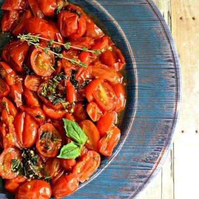 oven geroosterde druiven tomaten