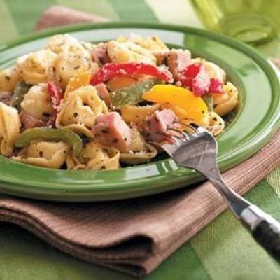 koekepan tortellini en ham