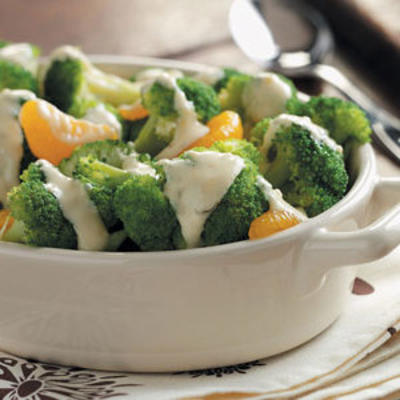 Happy Thanksgiving-broccoli met sinaasappelsaus