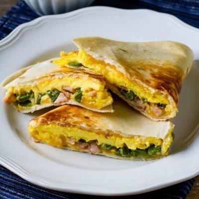 jalapeno en quesadilla's met spekontbijt