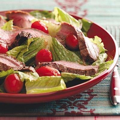 gember flank steak salade